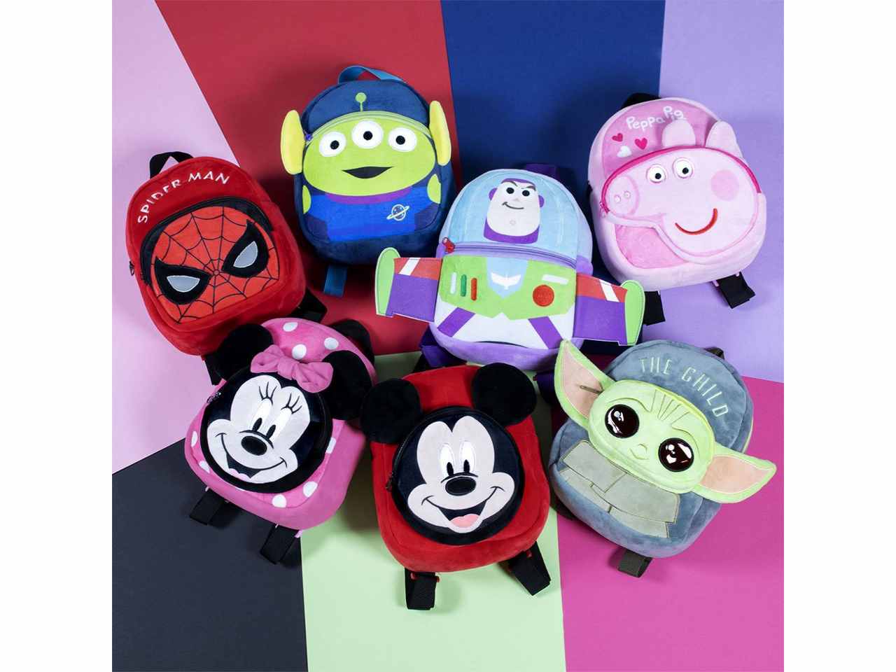 zaino asilo con personaggio peluche minnie
