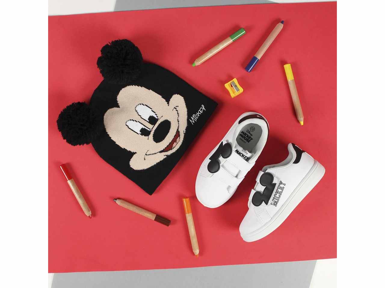 Mickey cappello nero con applicazione