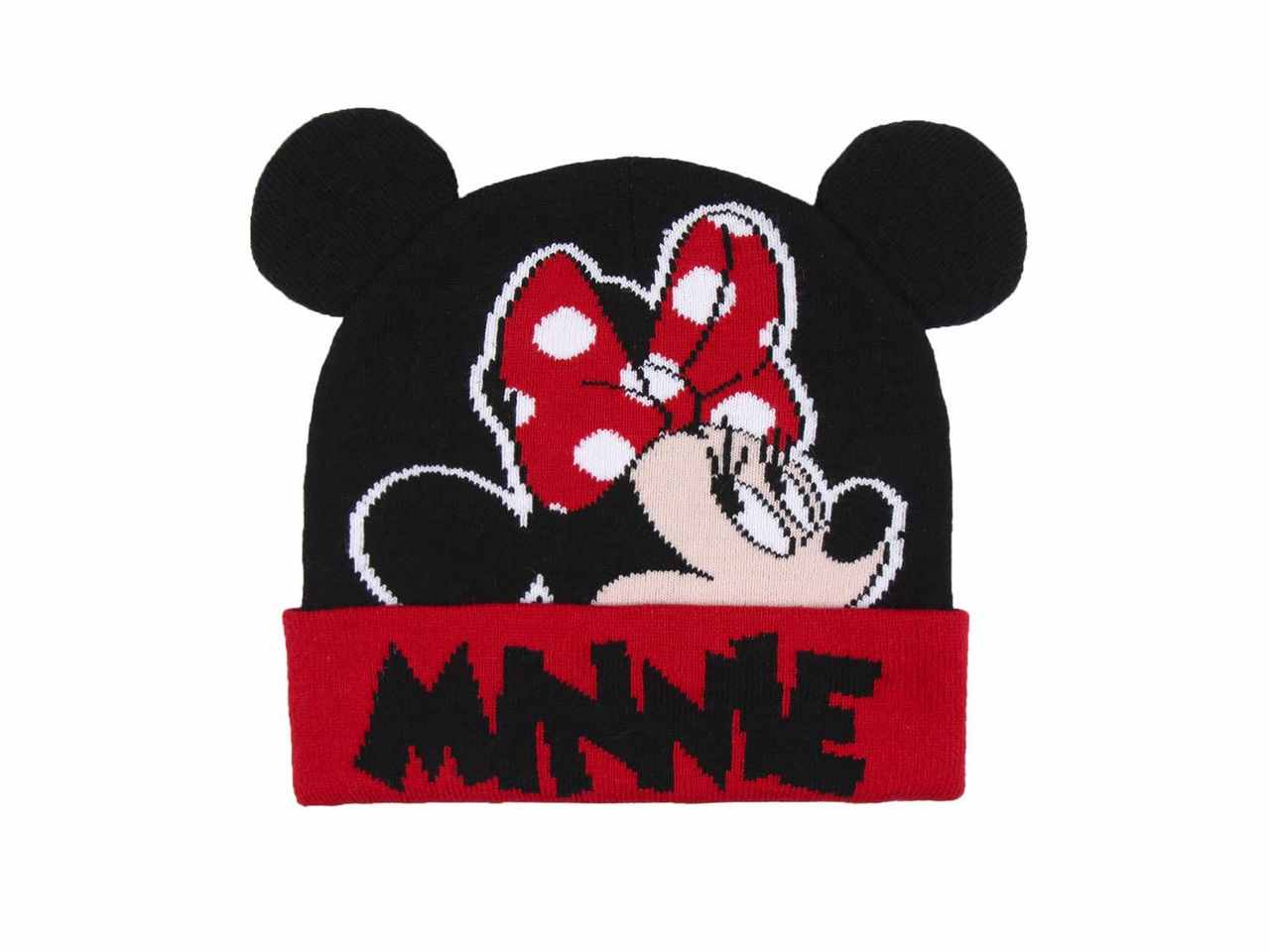 Minnie cappello con orecchie, scritta ed applicazione