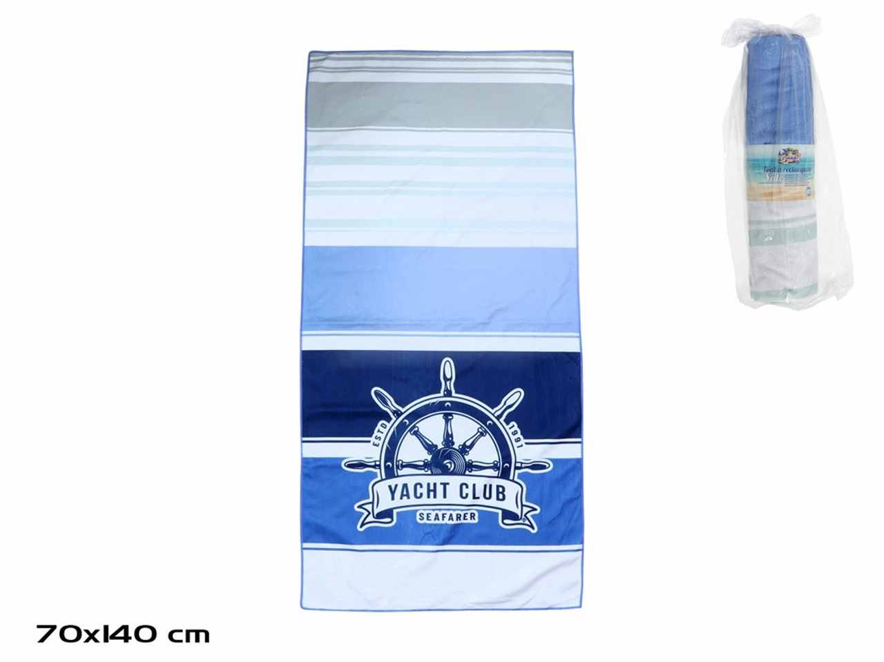 Telo mare rettangolare 140x70cm yate