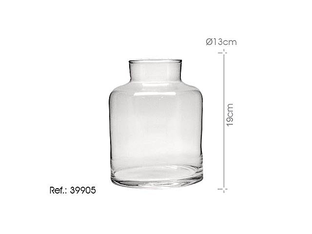 L.vetro vaso 13x18cm 39905