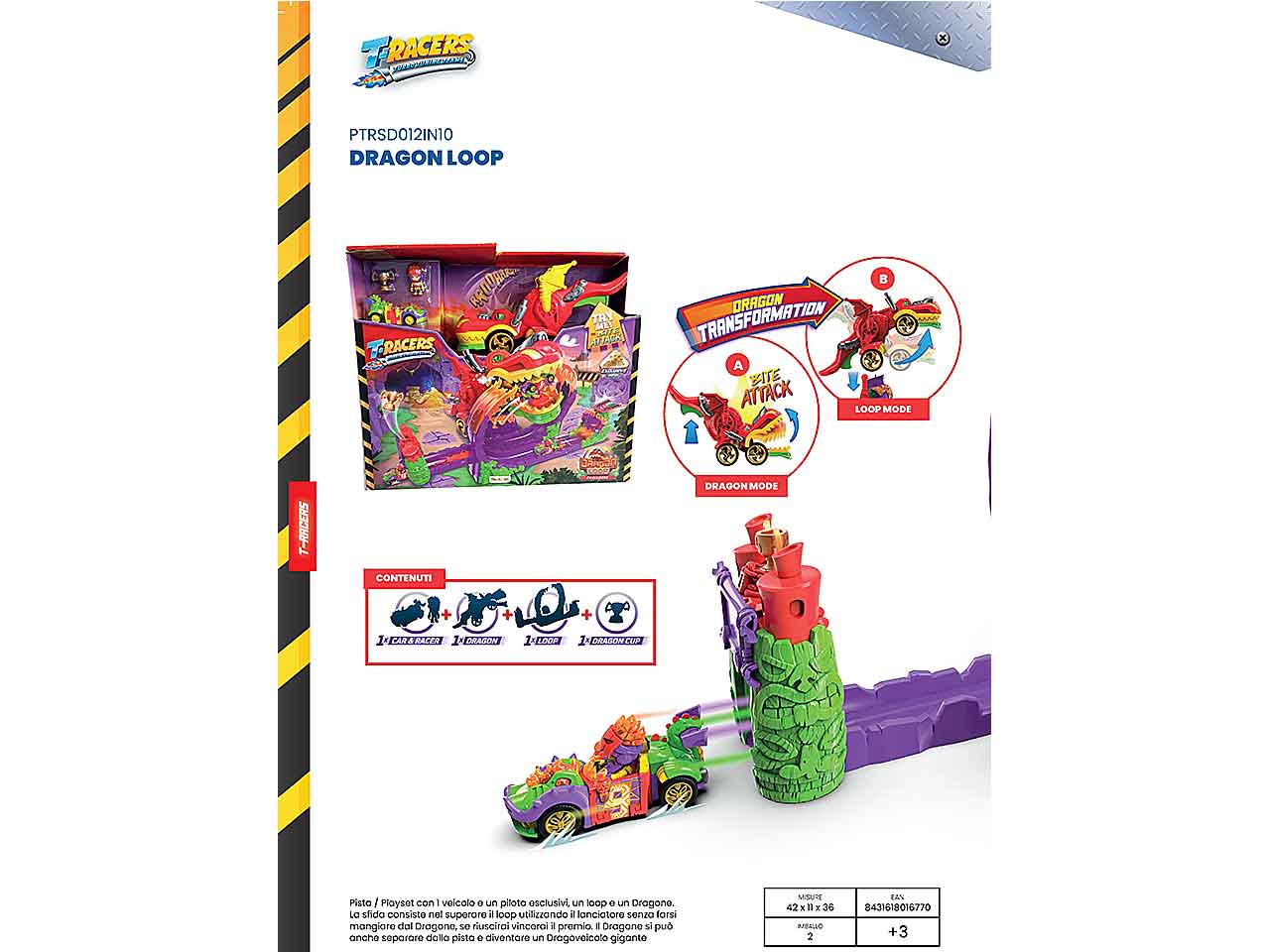 T-racres dragon loop playset ptrsd012in10