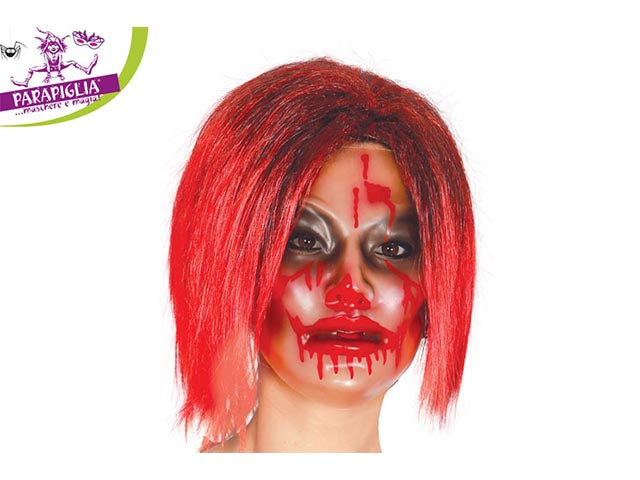 Maschera trasp.donna c/sangue 2792