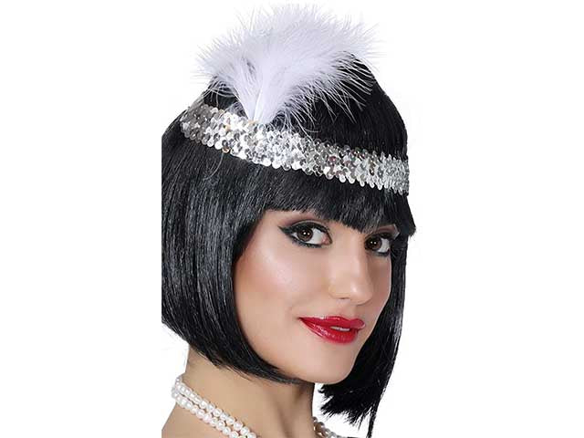 Diadema charleston argento