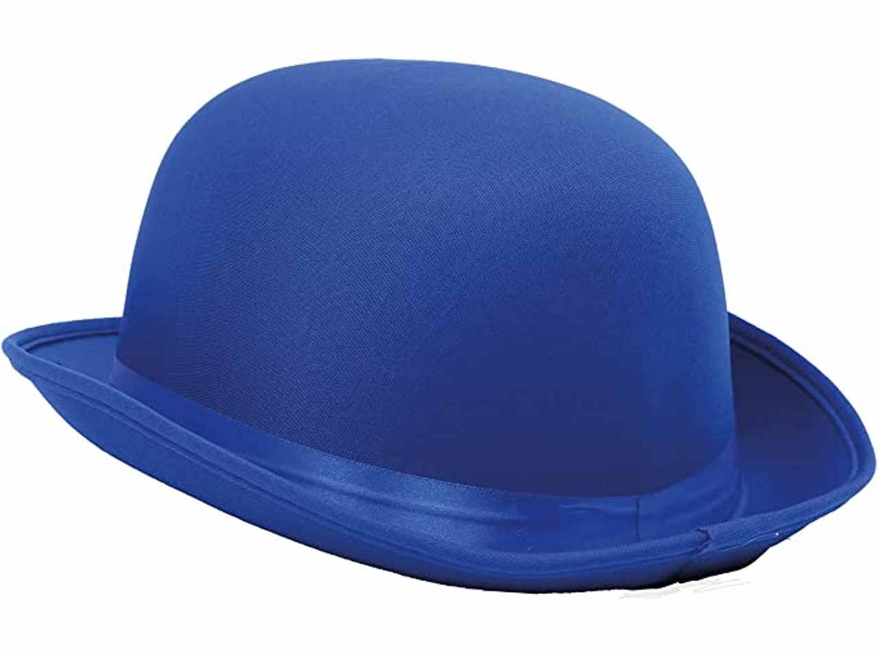 Bombetta lusso cappello colori vivaci alta qualità misura unica colore blu