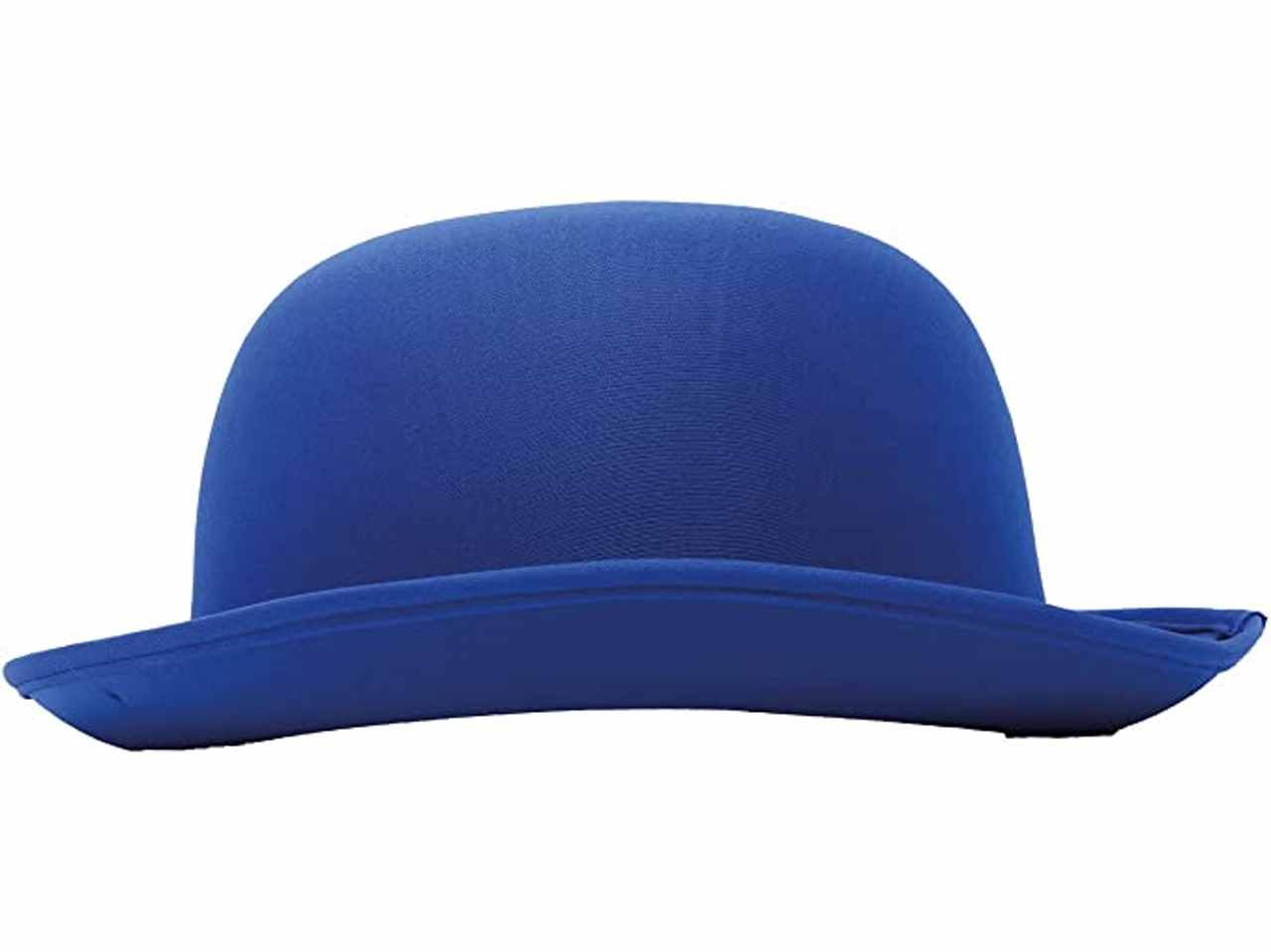 Bombetta lusso cappello colori vivaci alta qualità misura unica colore blu