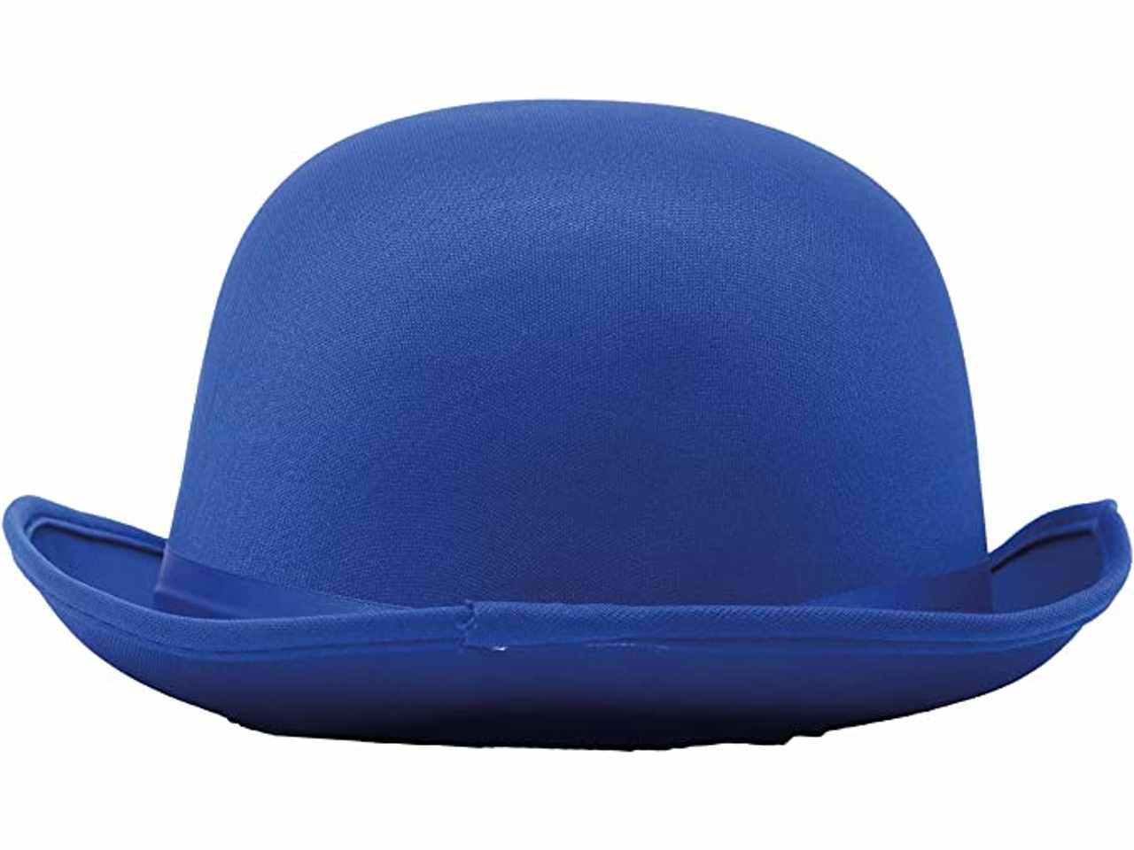 Bombetta lusso cappello colori vivaci alta qualità misura unica colore blu