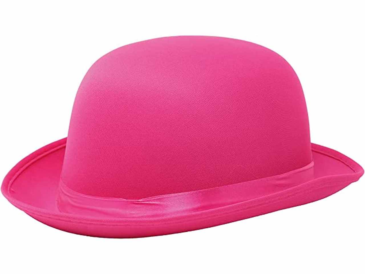 Bombetta lusso cappello colori vivaci alta qualità misura unica colore rosa