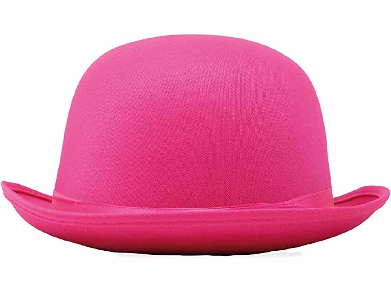 Bombetta lusso cappello colori vivaci alta qualità misura unica colore rosa