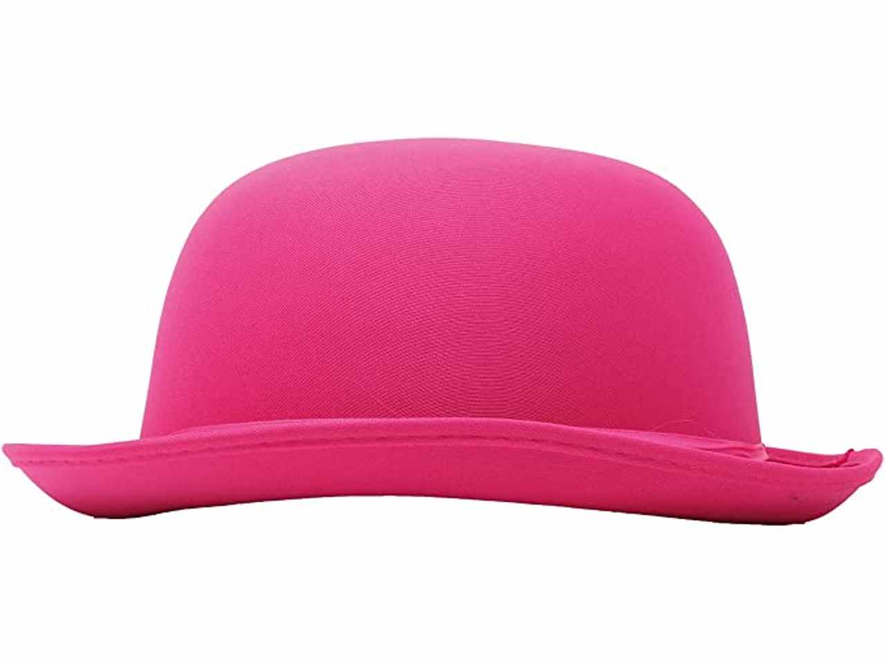 Bombetta lusso cappello colori vivaci alta qualità misura unica colore rosa