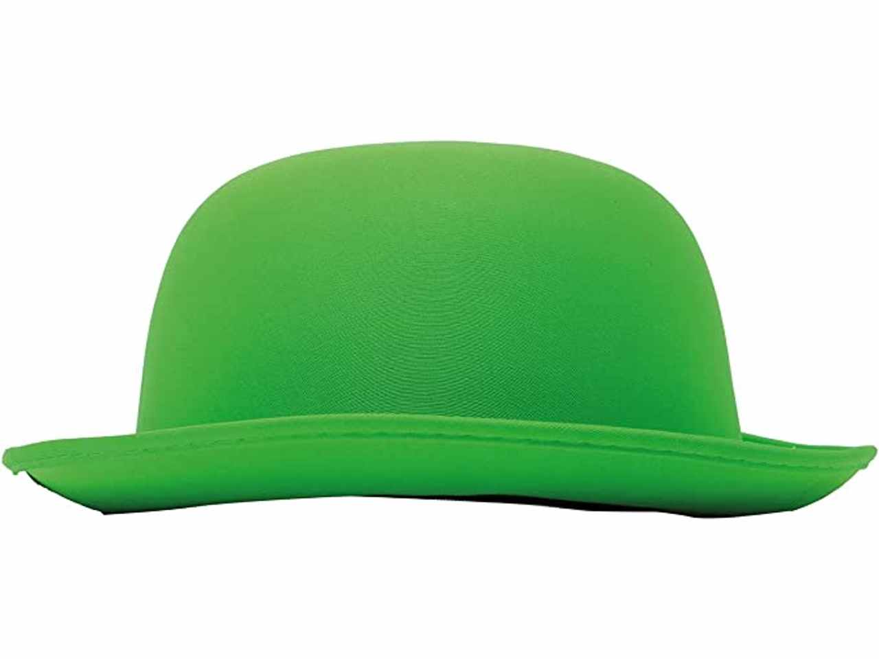 Bombetta lusso cappello colori vivaci alta qualità misura unica colore verde
