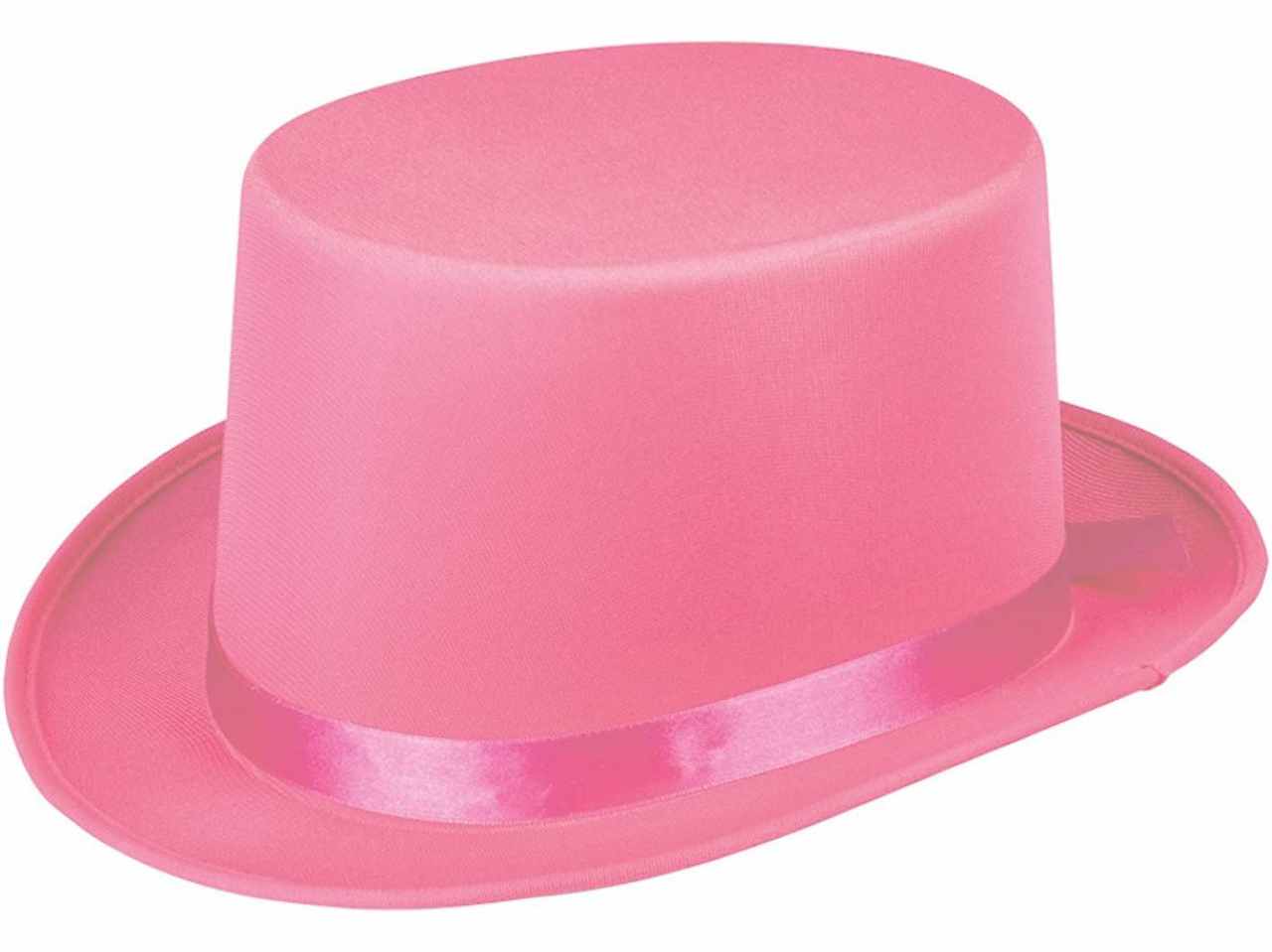 Cilindro lusso cappello colori vivaci alta qualità misura unica colore fuscia