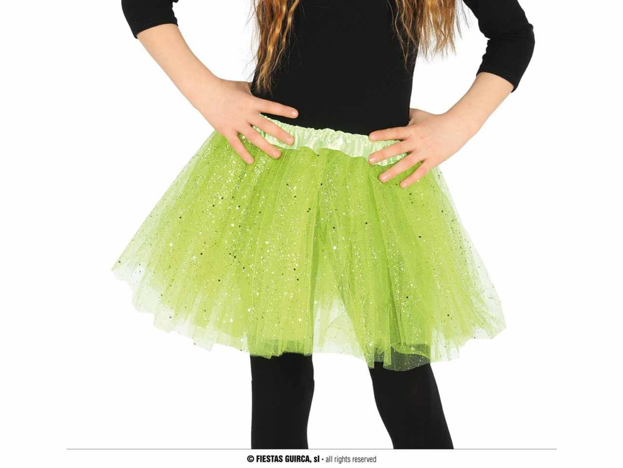 Tutù con glitter per bambina colore giallo