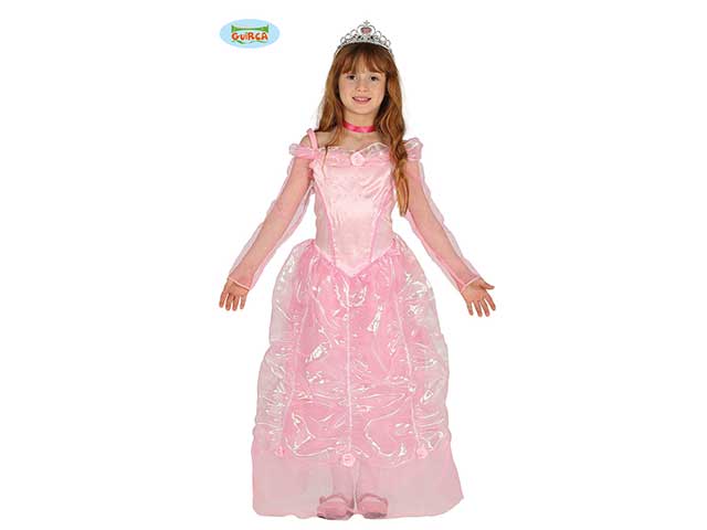 COSTUME DA PRINCIPESSA ROSA TAGLIA 3-4 ANNI