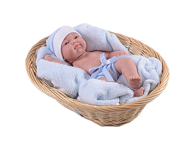 Bambola c/cestino 25cm 00002601