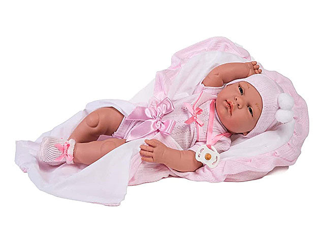Bambola 42cm c/tutina rosa 00004404