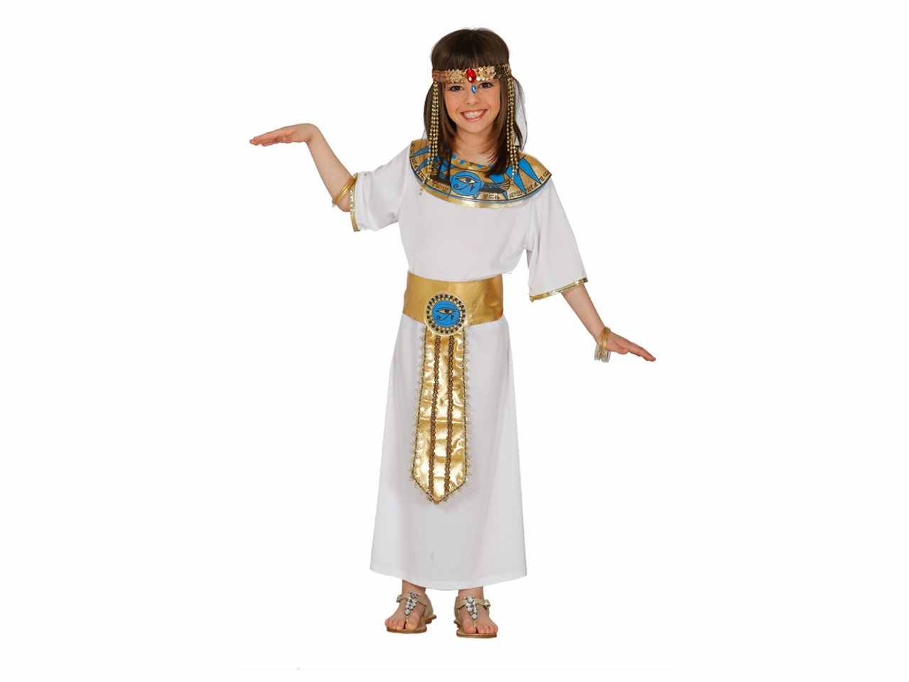 Costume da egiziana cleopatra per bambina taglia 5-6 anni