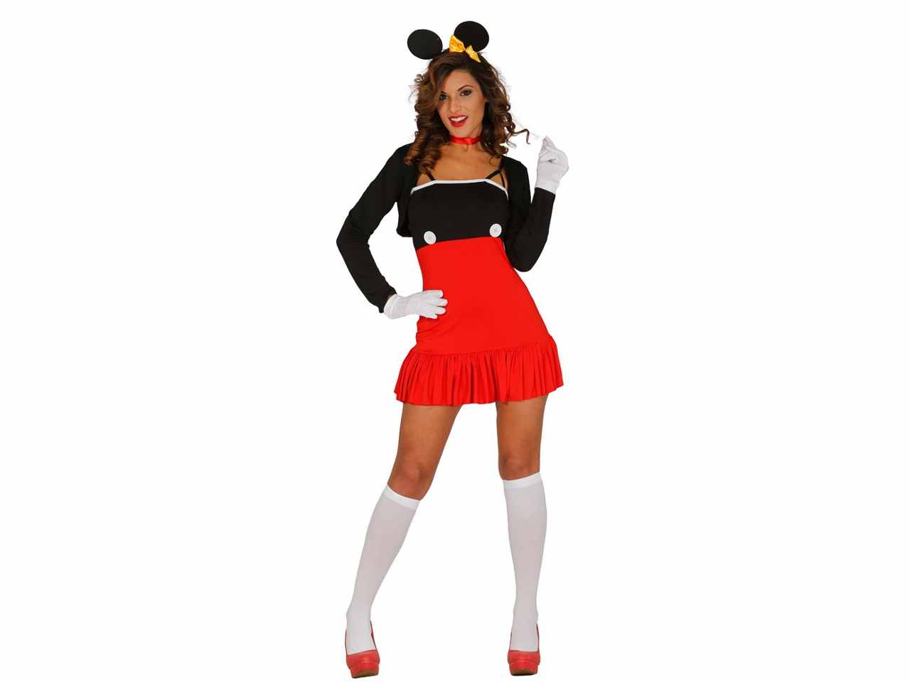 Costume da topolina in spandex taglia s-m