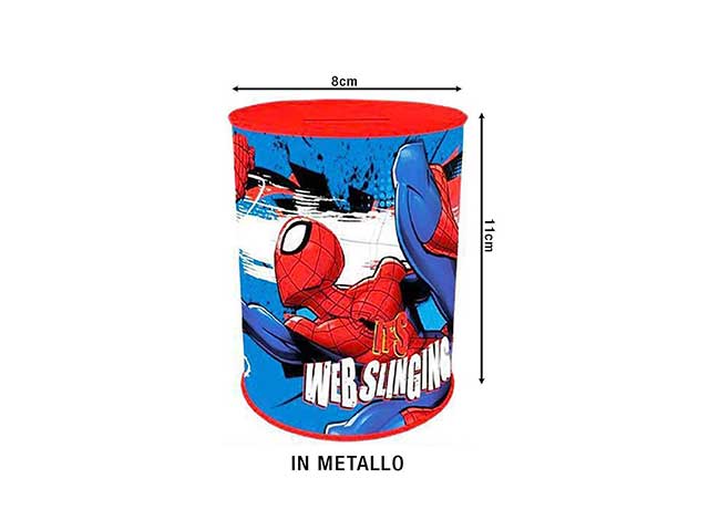 Spiderman salvadanaio 8x11cm