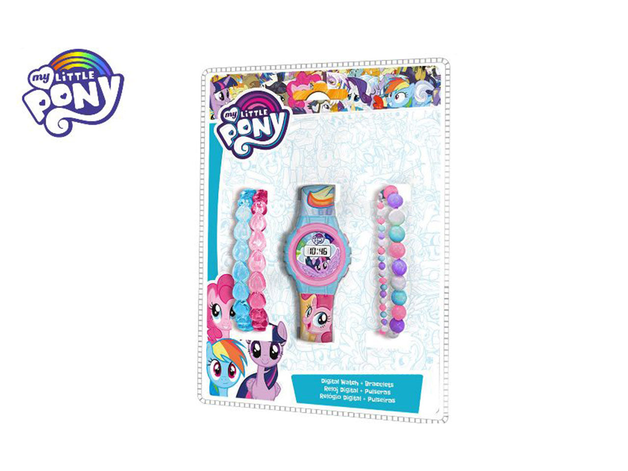 Orologio digitale con braccialetto 13cm little pony