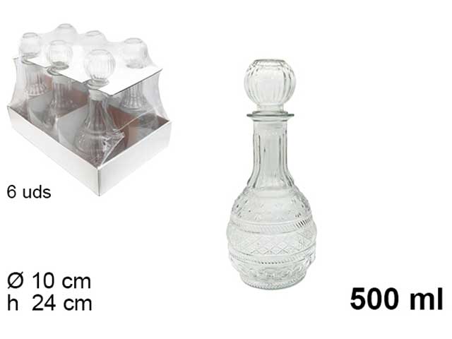 Bottiglia nancy vetro 500ml 100021