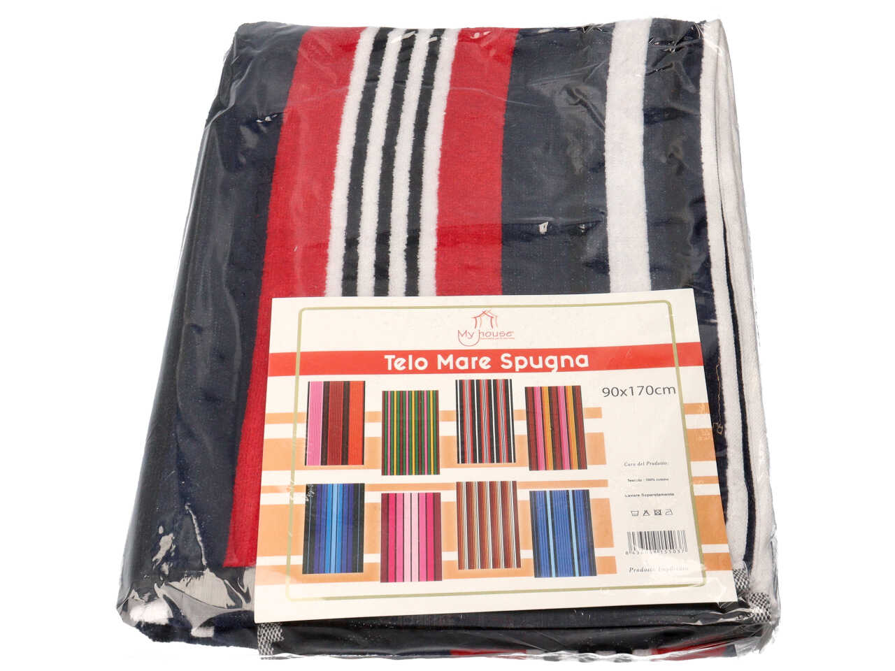 Telo mare velour rigato 90x170cm