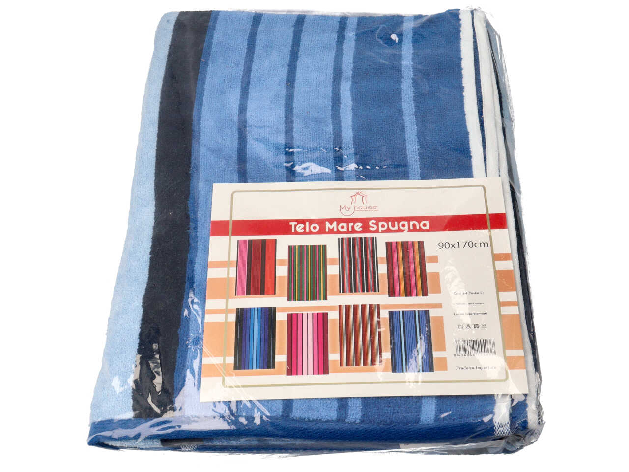 Telo mare velour rigato 90x170cm