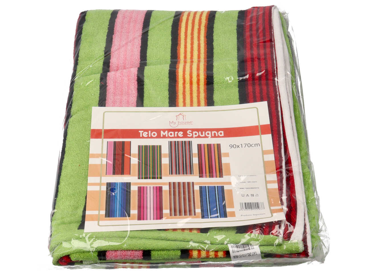 Telo mare velour rigato 90x170cm