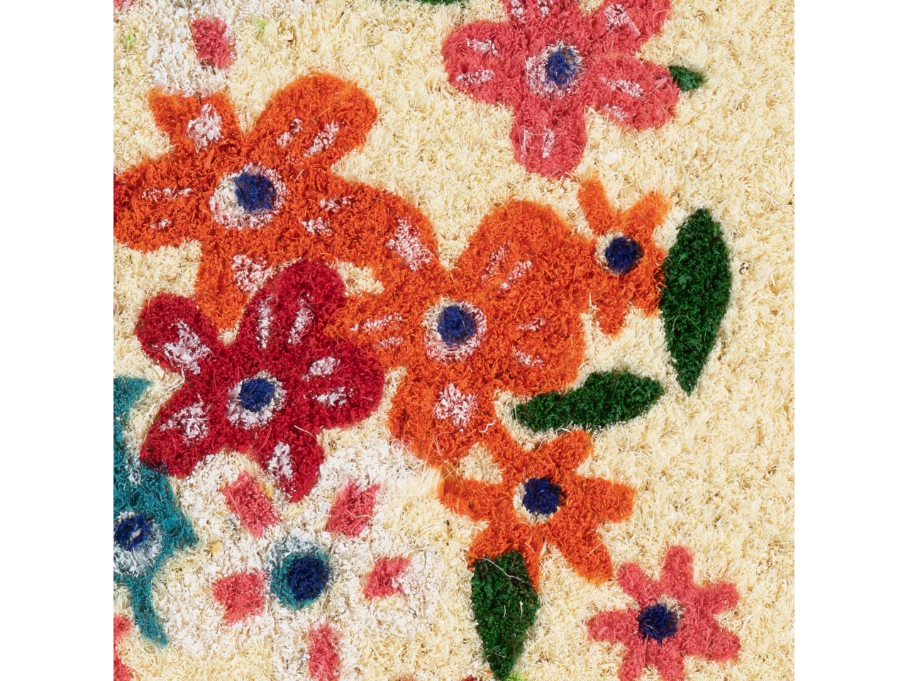 Zerbino daisy in fibra di cocco misura 60x40x1,50cm
