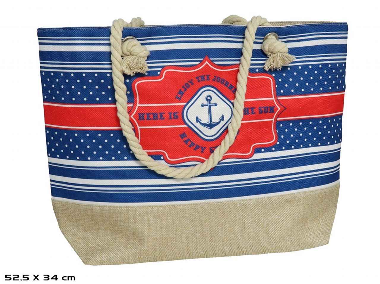 Borsa spiaggia navy 52,5x34cm