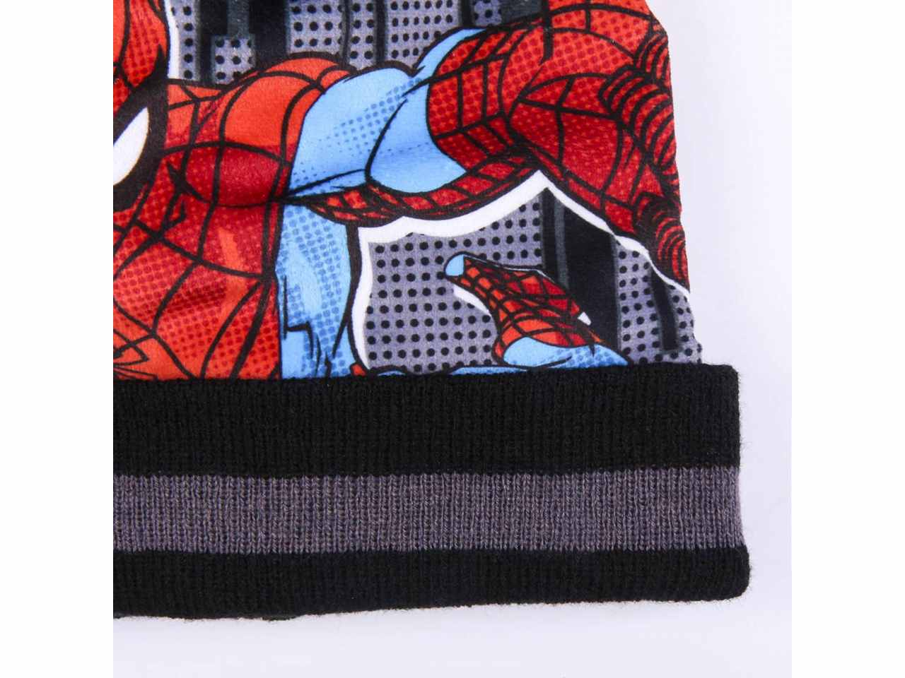 Spiderman cappello con guanti e scaldacollo