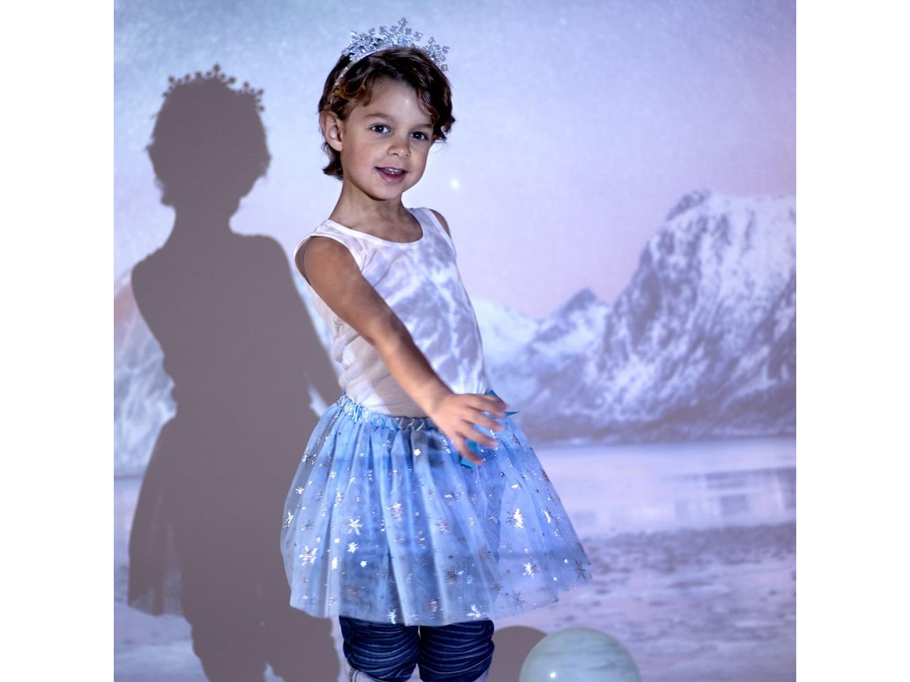 Frozen set travestimento -la confezione comprende tutu' e cerchietto