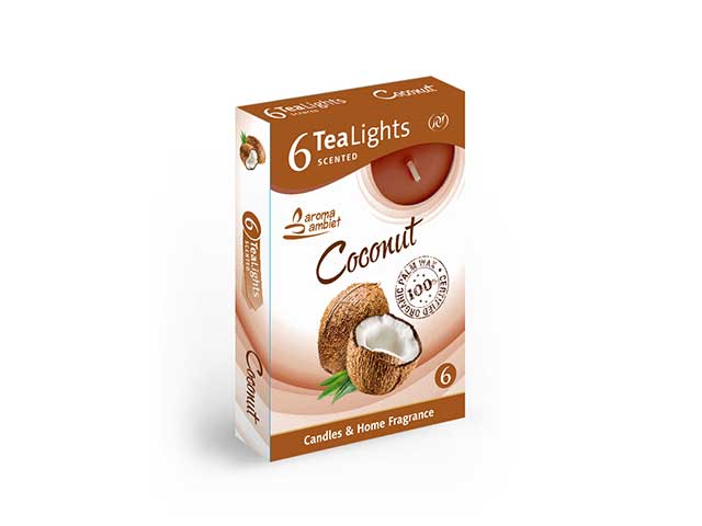 T-light 6pz cocco
