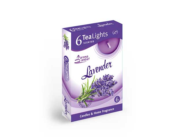 T-light 6pz lavanda