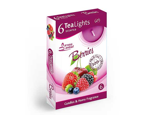 T-light 6pz berries