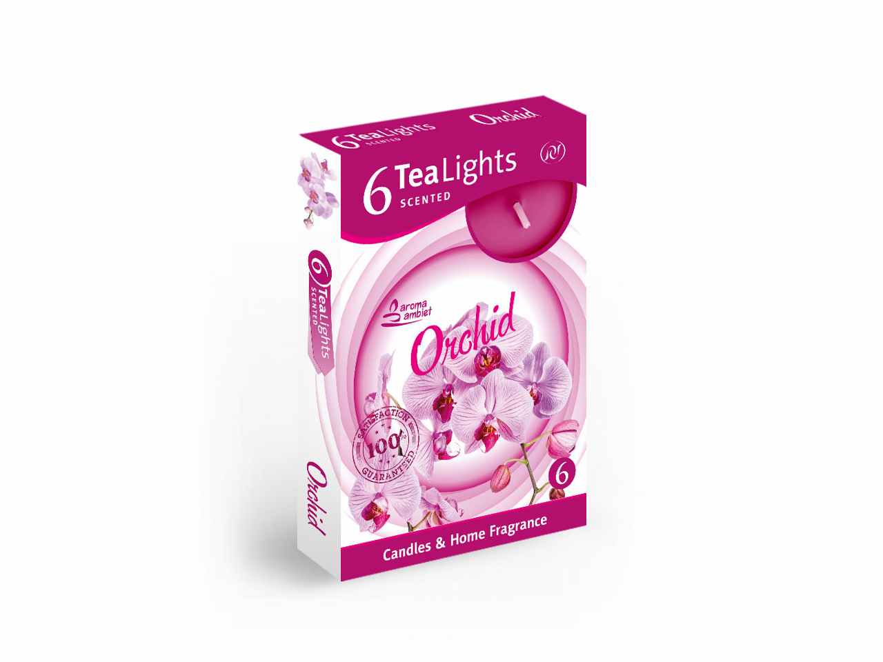 T-light 6pz orchidea