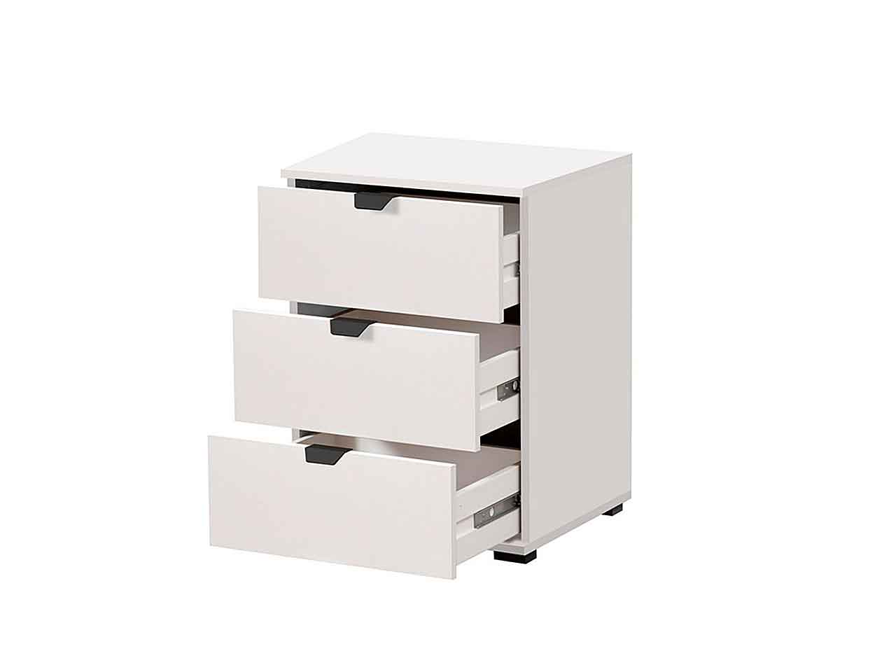 linea swiss comodino 3c bianco opaco 7720155