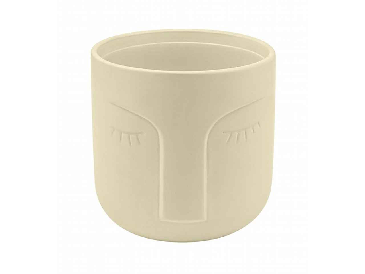 Vaso c/viso h125xd125 avorio vs-01-av