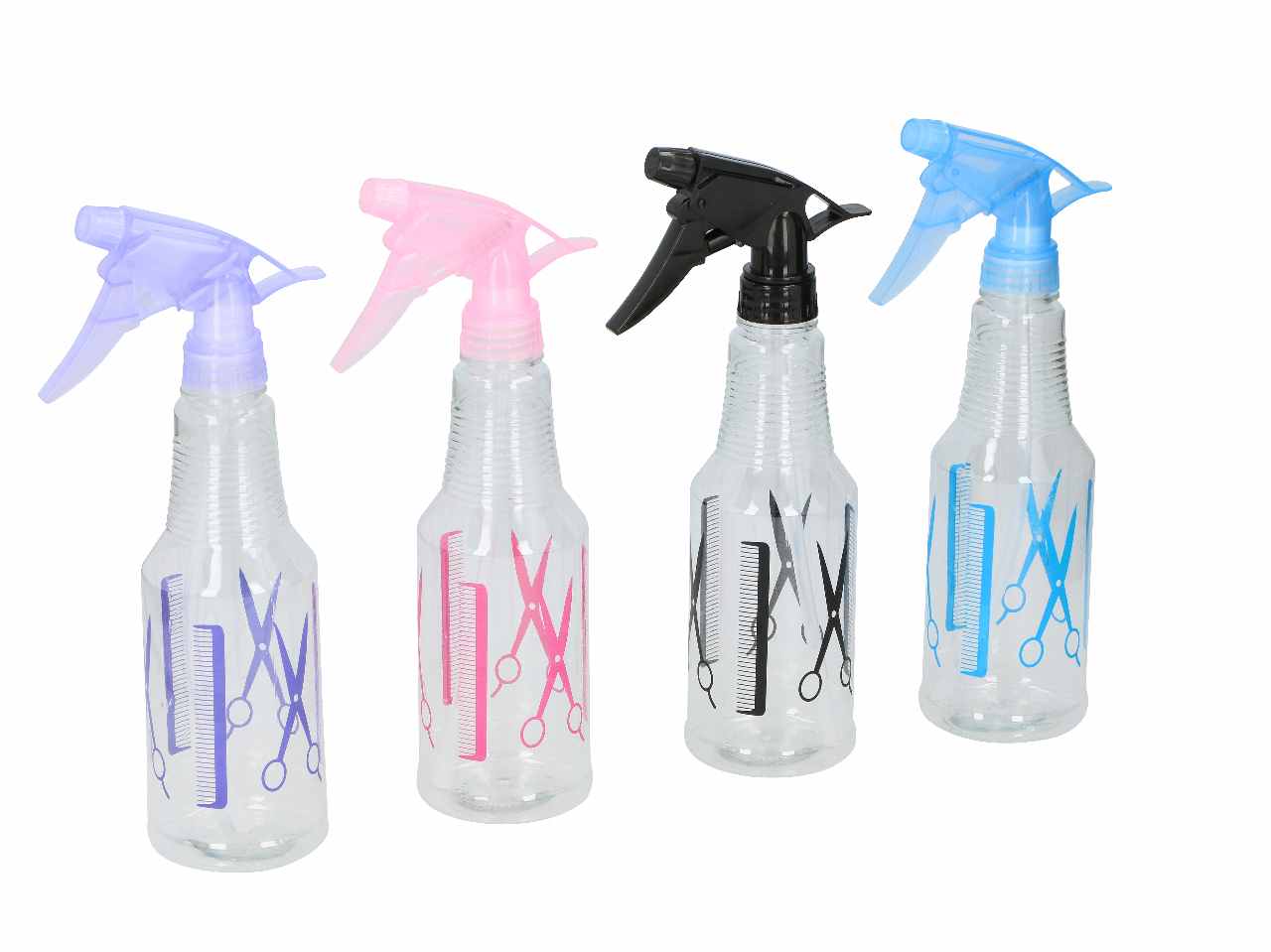 Touch of beauty bottiglia spray in polietilene teraftalato e polipropilene 500ml 25x10x7cm in 4 assortimenti