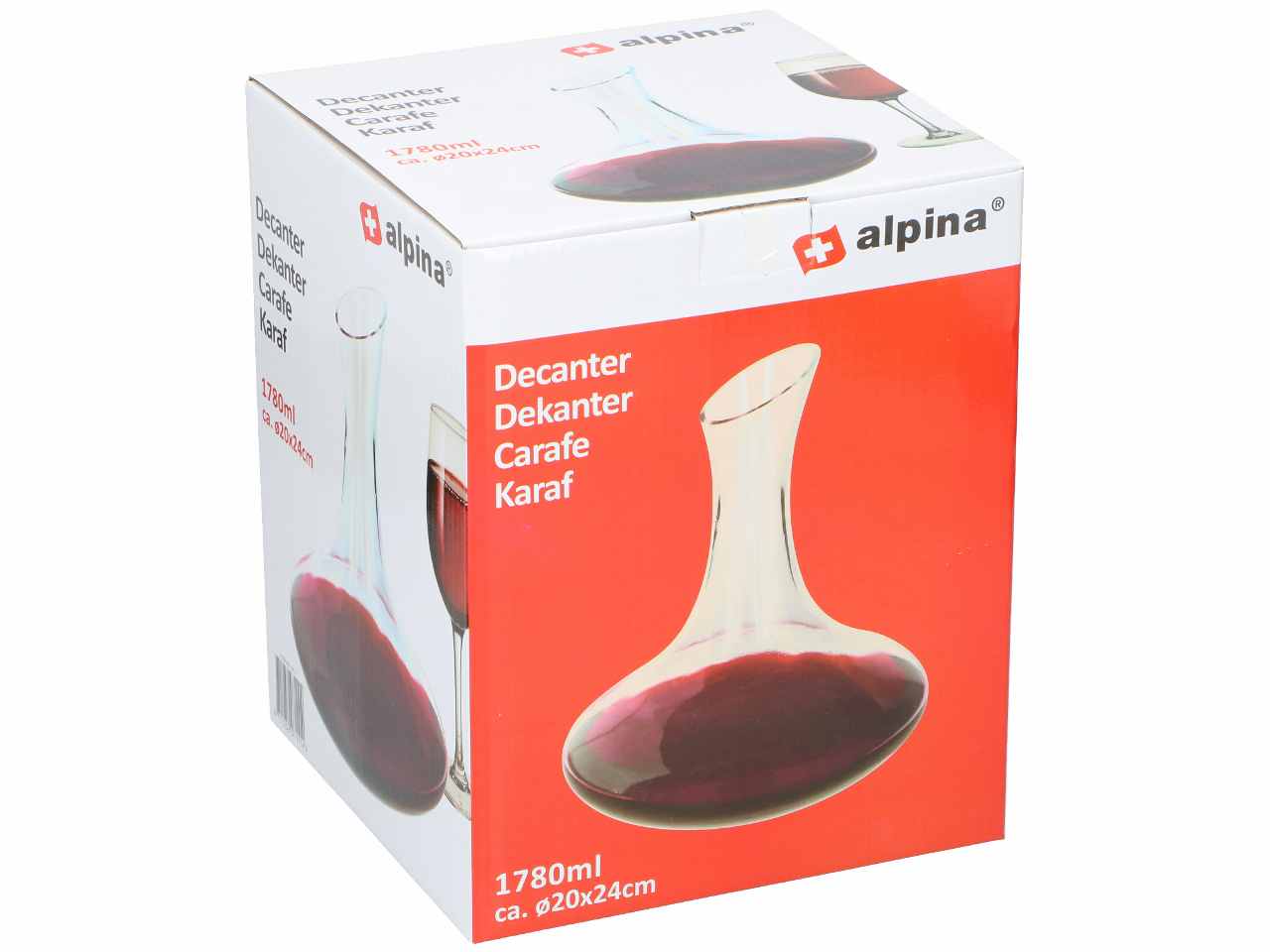 Alpina decanter in vetro 1780ml 20x23,7cm