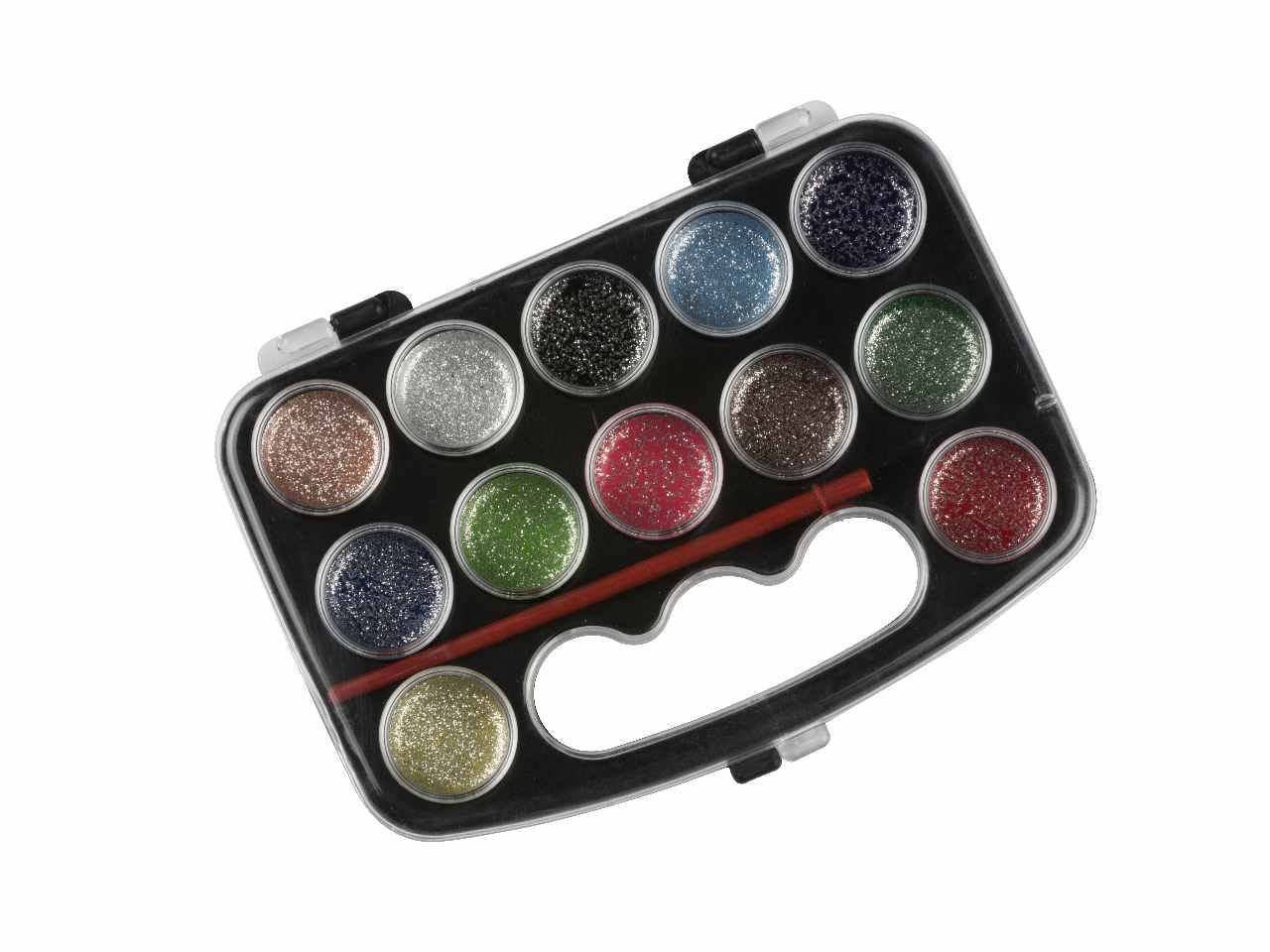 Topwrite kids acquerelli con glitter e 1 pennello 12cl 10,2x15,2x1,1cm