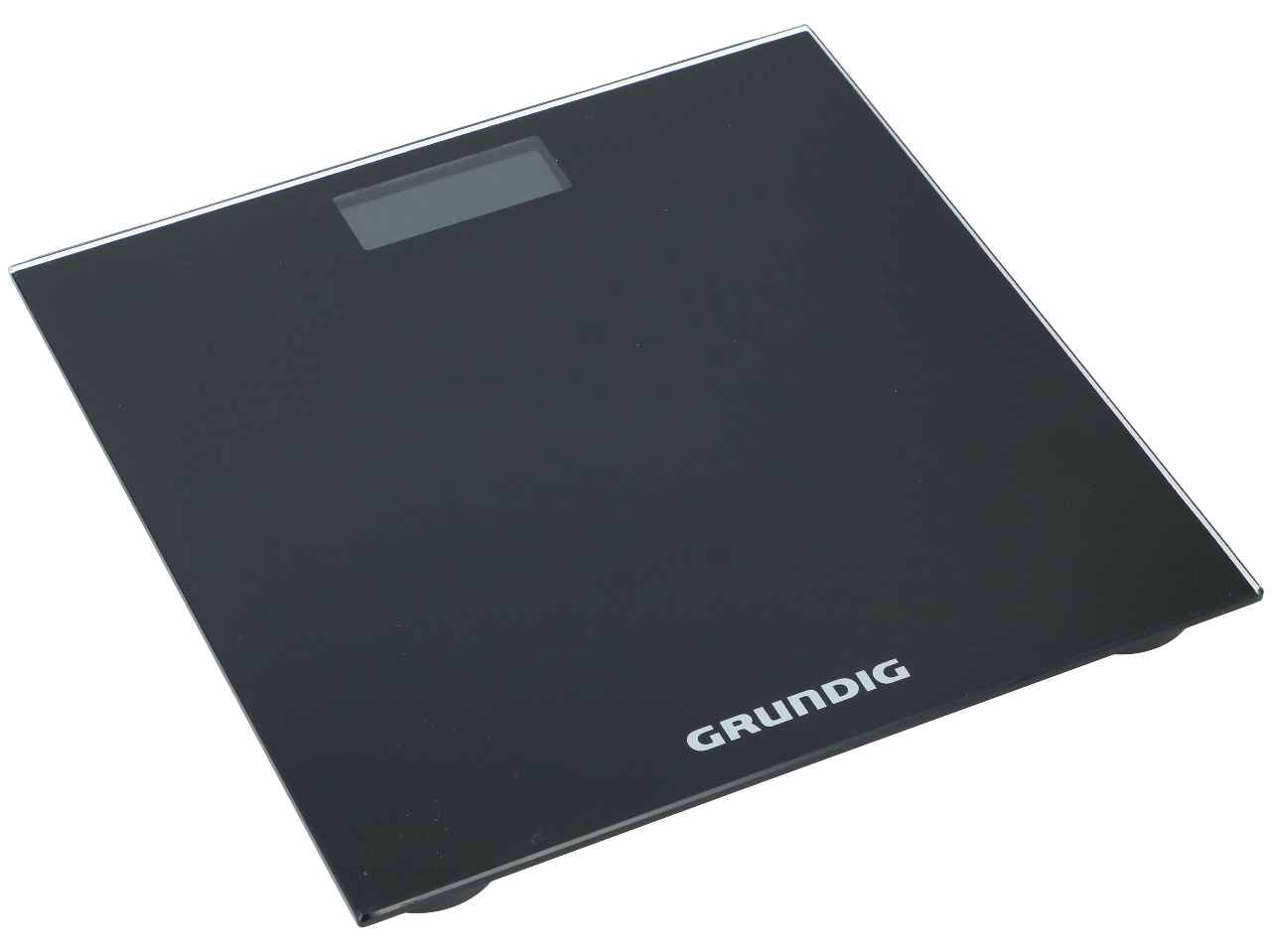 Grundig bilancia digitale pesa persone color nero in vetro e plastica abs 28x28x2,2cm max 180kg  incluse 2 pile aaa