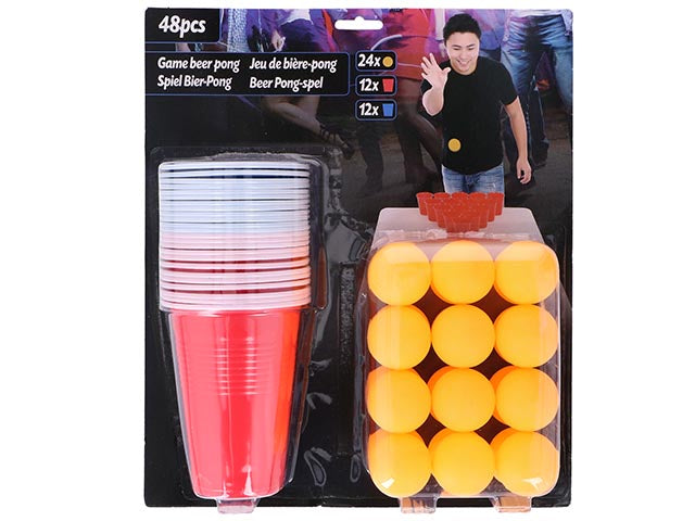 Gioco palla bicchiere per birra