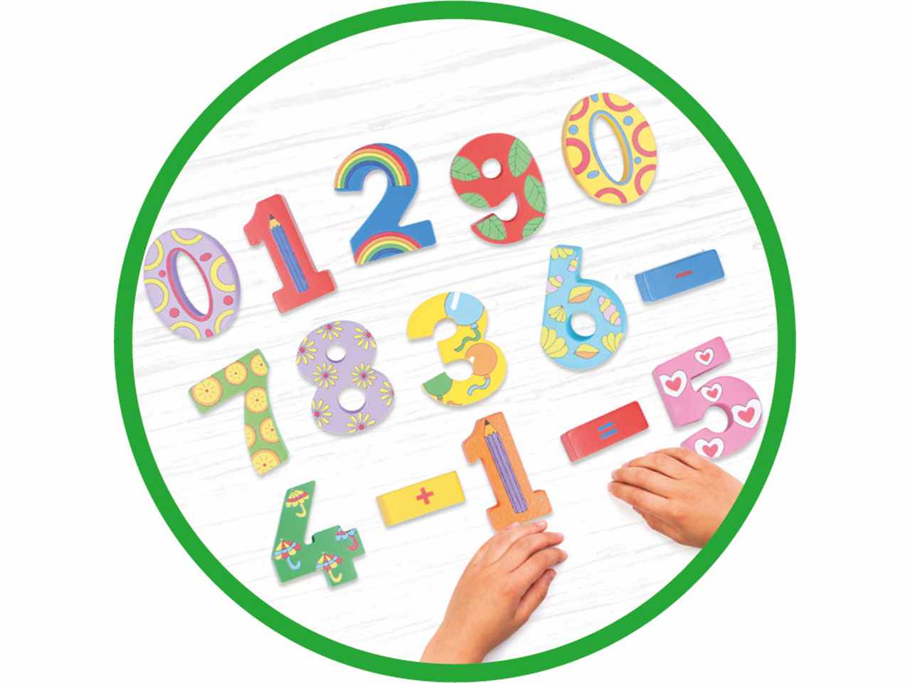 Marionette wooden toys 15 numeri in legno 15,5x2,6x30cm