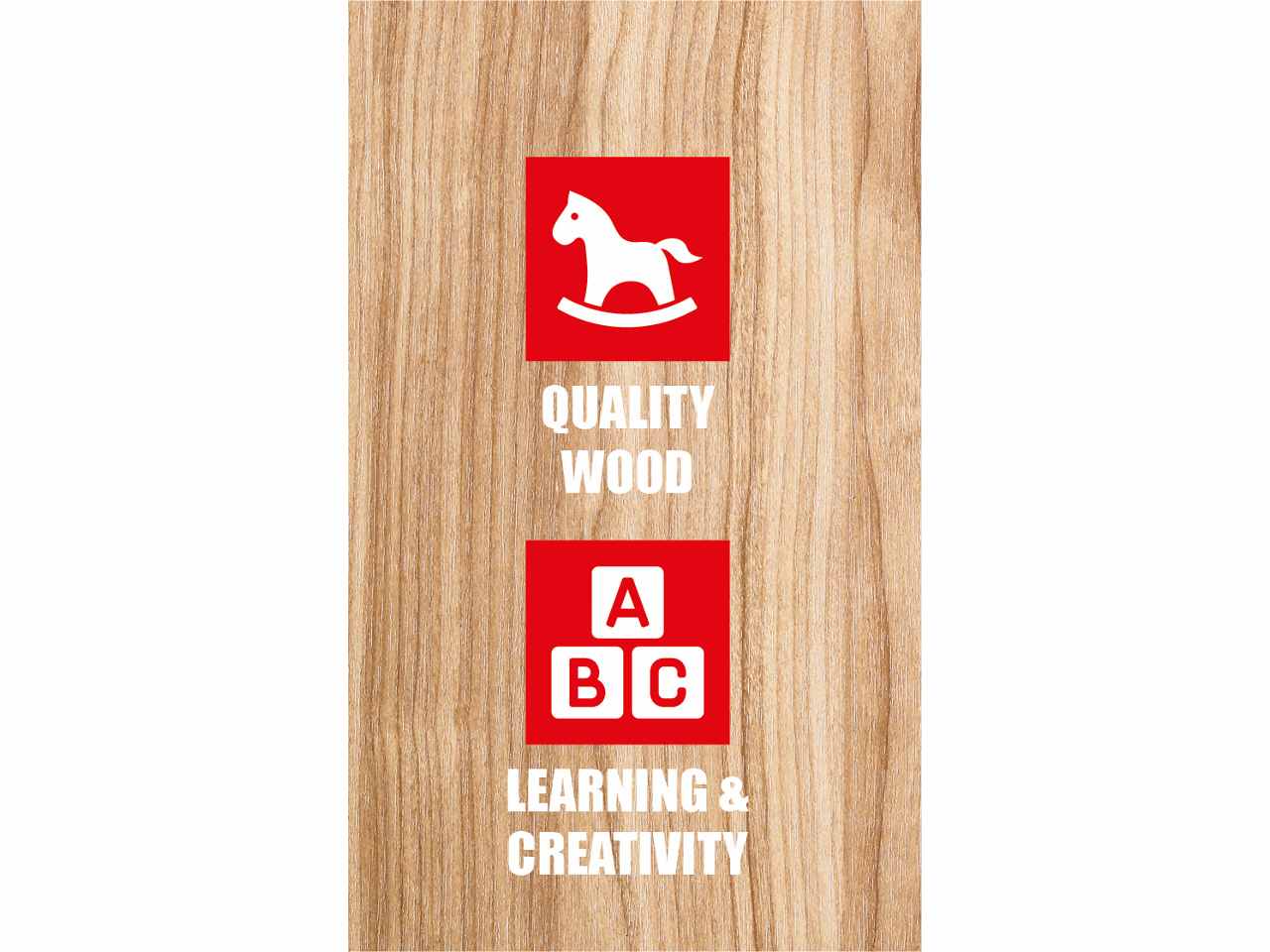 Marionette wooden toys 15 numeri in legno 15,5x2,6x30cm