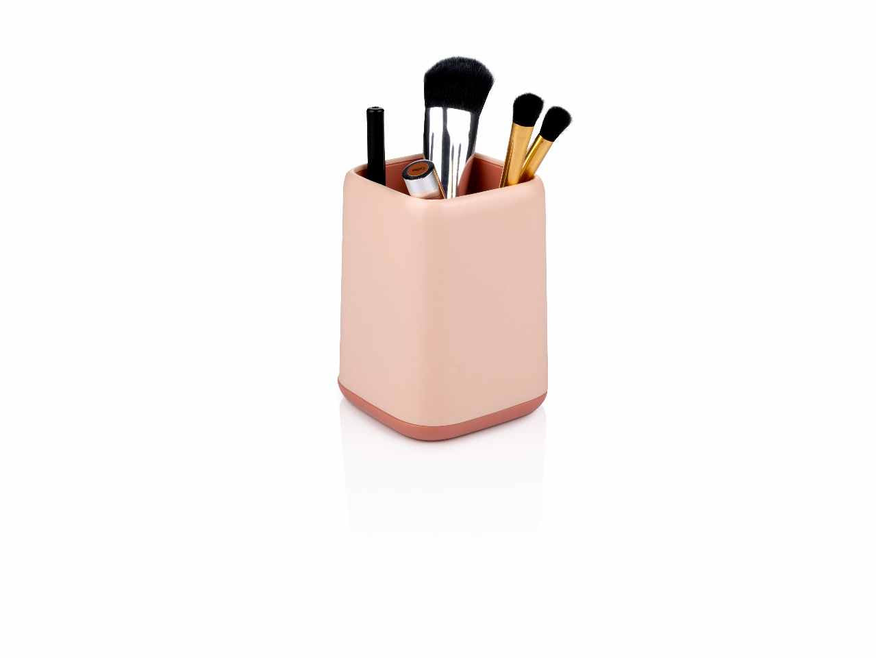 Topwrite organizer da scrivania in plastica abs 8x8x10,8 cm in 4 assortimenti