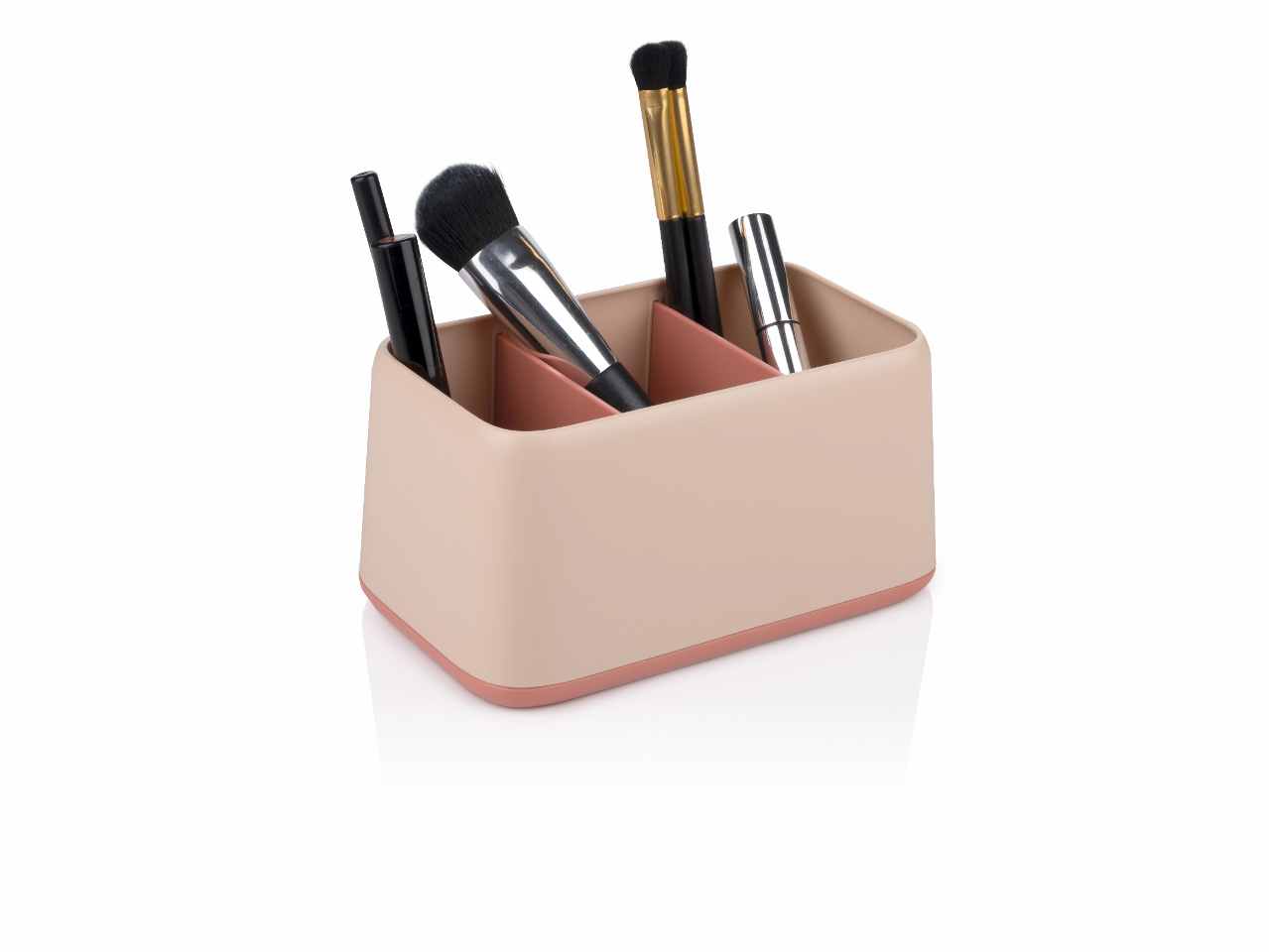 topwrite organizer da scrivania in plastica abs con 2 scomparti 15x9,8x8cm in 4 assortimenti