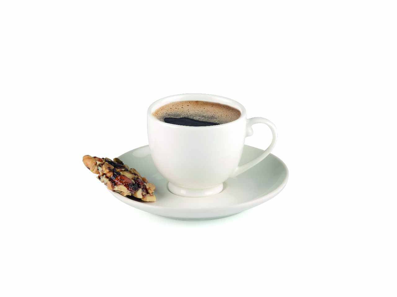 Alpina 6 tazzine per caffè 75ml con piattini 12,5cm in gres