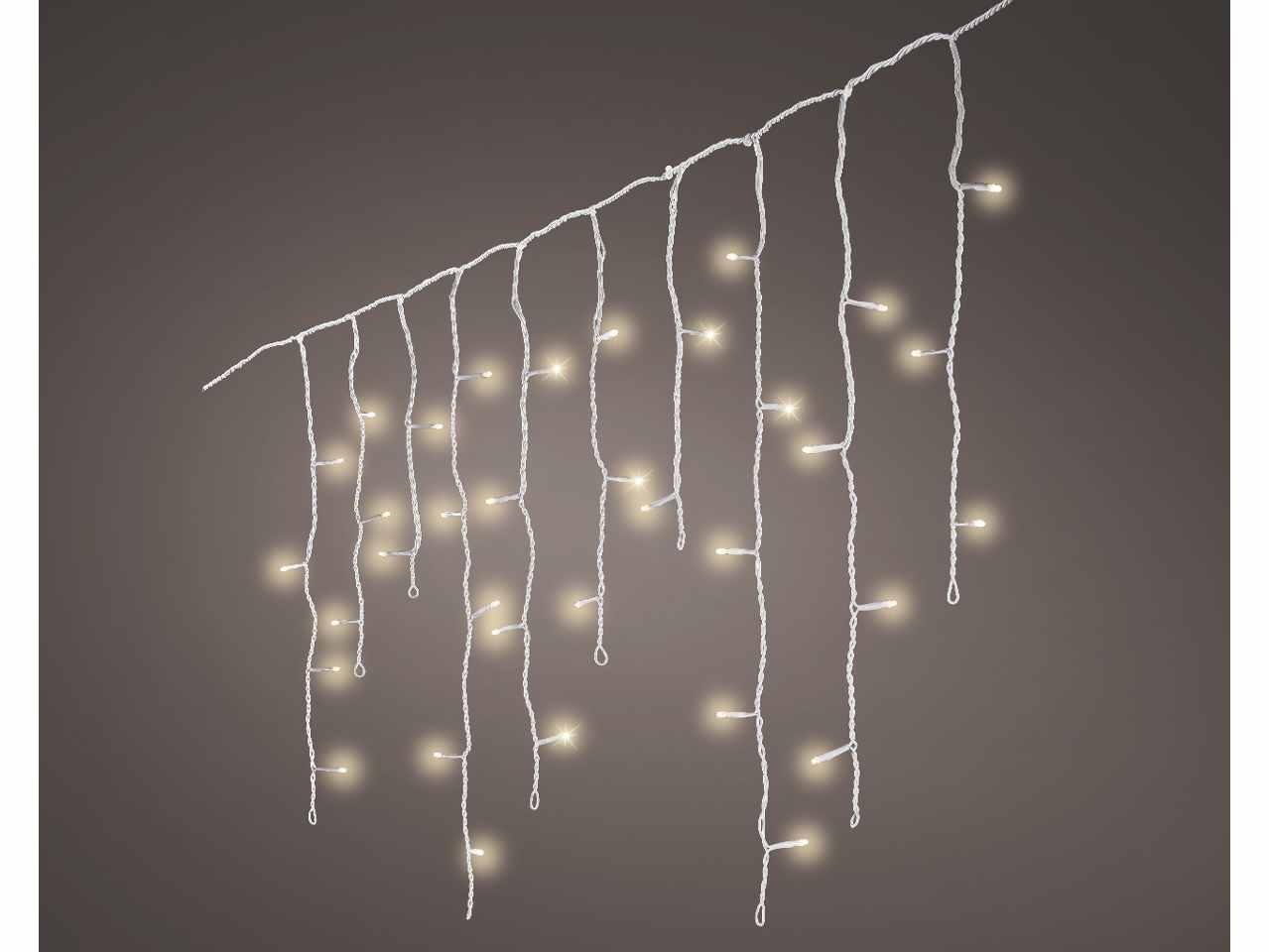 Tenda 175led bianco caldo 75metri con 8 funzioni uso esterno