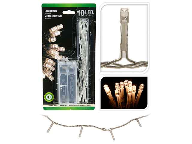Catena luci 10led classic batteria ax